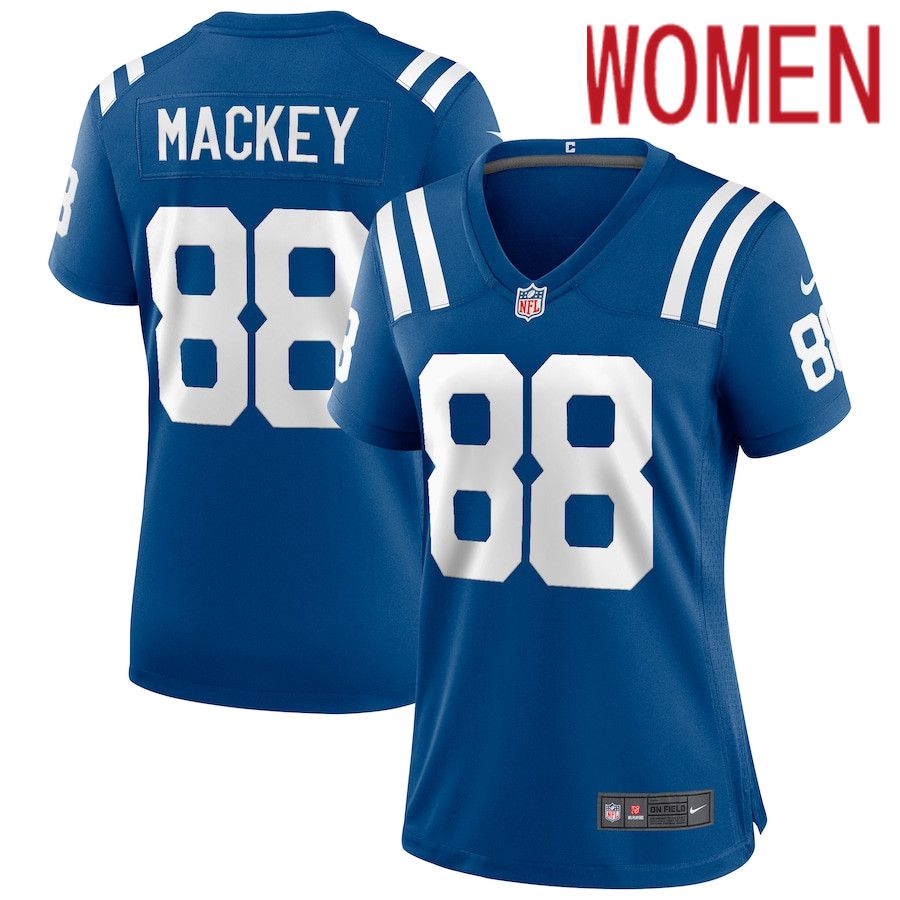 Women Indianapolis Colts #88 John Mackey Nike Royal Game Retired Player NFL Jersey